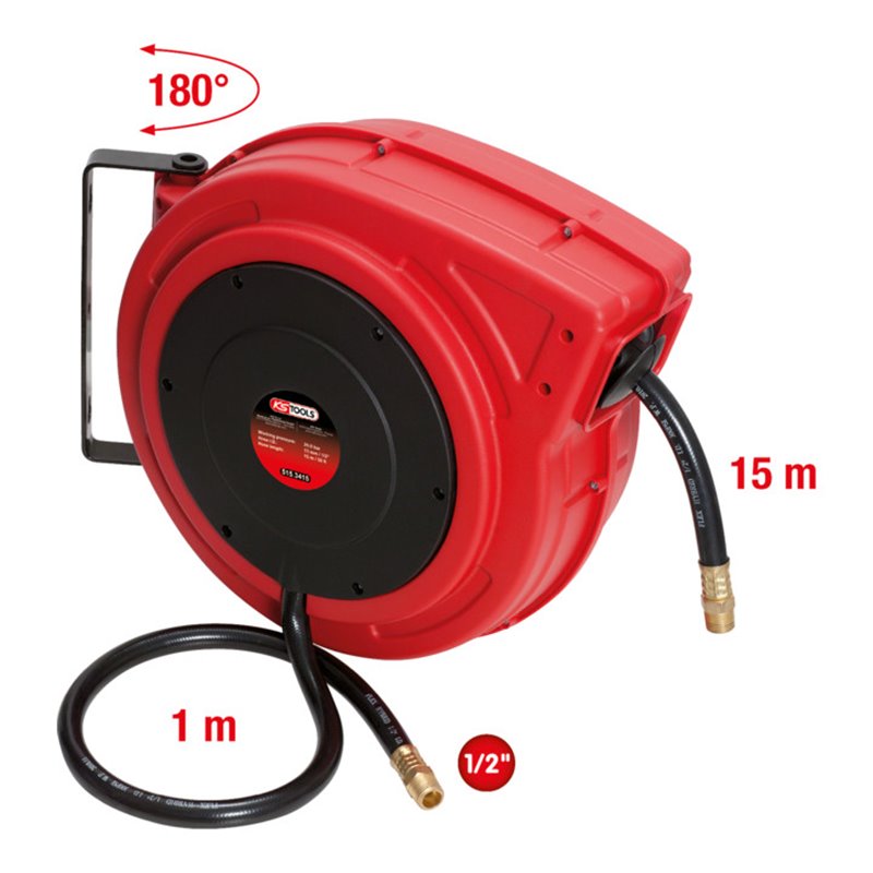 KS Tools Druckluft-Schlauchaufroller Ø13mm Anschluss 1/2'