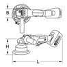KS Tools Akku-Poliermaschine, 2.300 U/min 18V, mit 1 Akku und 1 Ladegerät