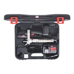 KS Tools 400 ml Akku-Fettpresse, 420bar, 18V, mit 1 Akku und 1 Ladegerät
