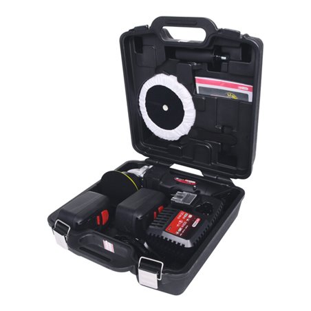 KS Tools Akku-Poliermaschine, 2.300 U/min 18V, mit 2 Akkus und 1 Ladegerät