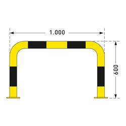 Moravia Rammschutz-Bügel Black Bull für innen zum Aufdübeln 76 mm 3 mm