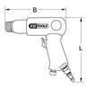 KS Tools Druckluftmeißel mit 1/4' Anschluss
