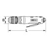 KS Tools 3/8' SlimPOWER Mini-Druckluft-Stabbohrmaschine, 2.600U/min