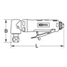 KS Tools SlimPOWER Mini-Druckluft-Winkelstabschleifer, 19.000 U/min