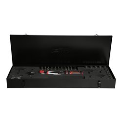 KS Tools 3/8' ERGOTORQUEprecision Ratschen-Drehmomentschlüssel-Satz Drehknopf, 5-50Nm, 44-teilig