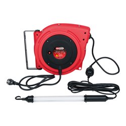 KS Tools Kabelaufroller mit Profi-Werkstatt-Stabhandlampe 8 Watt