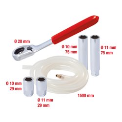 KS Tools Bremsen-Entlüftungsschlüssel-Satz, 6-teilig