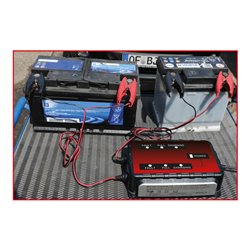 KS Tools 12V + 24V SMARTcharger Dual-Hochfrequenz-Batterieladegerät 10A/5A