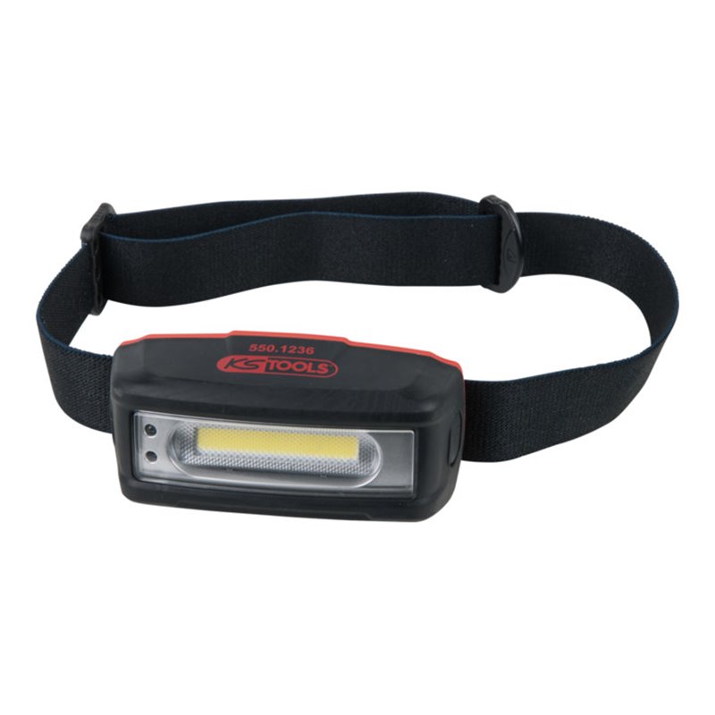 KS Tools STRIPE LED-Akku-Kopflampe mit Bewegungssensor