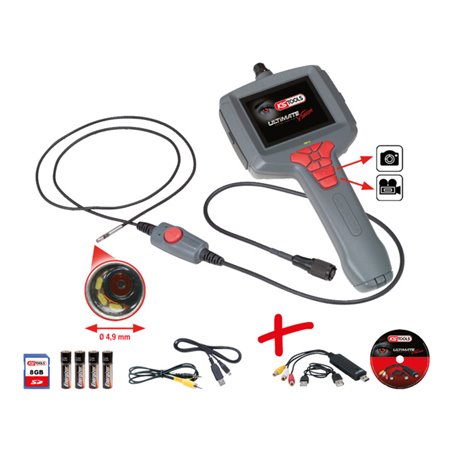 KS Tools ULTIMATEvision MASTER Videoskop-Satz Ø 4,9 mm mit Videograbber 550.7149