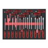 KS Tools SCS ERGOTORQUE+ Schraubendreher- und T-Griff-Satz, 21-teilig in 1/1 Systemeinlage