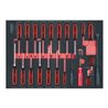 KS Tools SCS Schraubendreher- und Haken-Satz, 22-teilig in 1/1 Systemeinlage