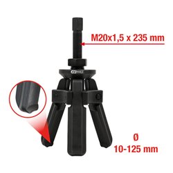 KS Tools Lagerring-Abzieher 3-armig mit Spannkonus