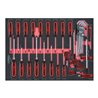 KS Tools SCS ERGOTORQUEplus Schraubendreher-Satz, 34-teilig in 1/1 Systemeinlage