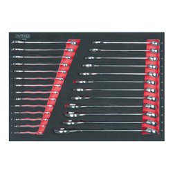 KS Tools SCS Ringmaulschlüssel-Satz, 26-teilig in 1/1 Systemeinlage