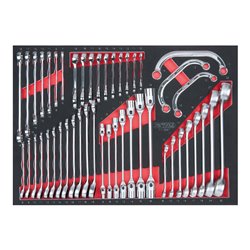 KS Tools SCS Schlüssel-Satz, 47-teilig in 1/1 Systemeinlage