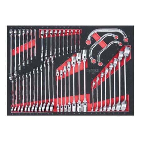 KS Tools SCS Schlüssel-Satz, 47-teilig in 1/1 Systemeinlage