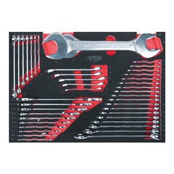 KS Tools SCS Schlüssel-Satz, 42-teilig in 1/1 Systemeinlage