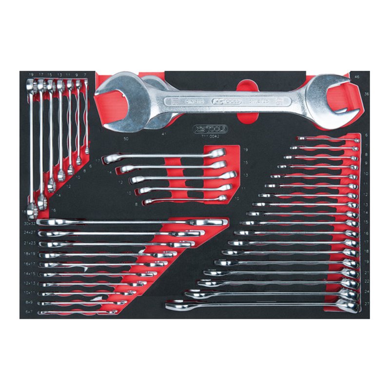 KS Tools SCS Schlüssel-Satz, 42-teilig in 1/1 Systemeinlage