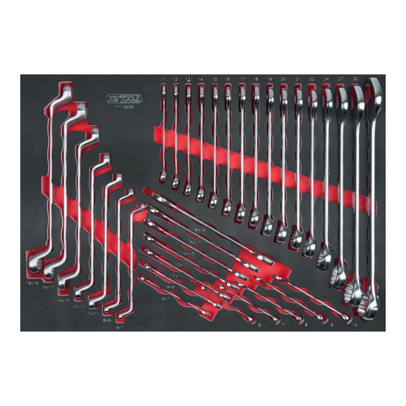 KS Tools SCS Schlüssel-Satz, 35-teilig in 1/1 Systemeinlage