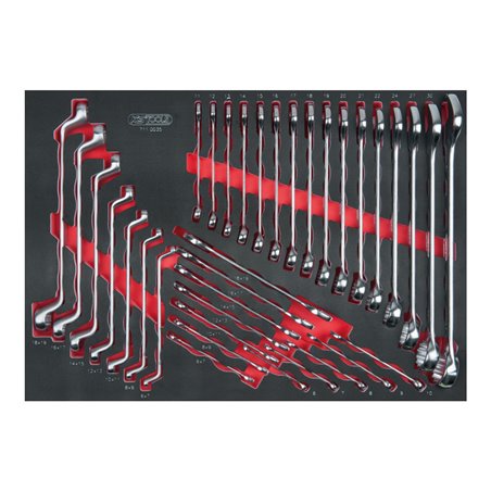 KS Tools SCS Schlüssel-Satz, 35-teilig in 1/1 Systemeinlage