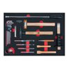 KS Tools SCS Hammer- und WInkelstiftschlüssel-Satz, 23-teilig in 1/1 Systemeinlage