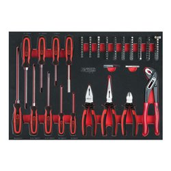 KS Tools SCS Schraubendreher- und Zangen-Satz, 112-teilig in 1/1 Systemeinlage