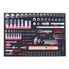 KS Tools SCS 1/4'+1/2' Steckschlüssel-Satz, 163-teilig in 1/1 Systemeinlage
