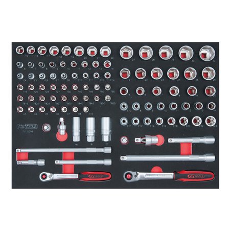 KS Tools SCS 3/8'+1/2' Steckschlüssel-Satz, 98-teilig, in 1/1 Systemeinlage