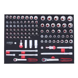 KS Tools SCS 3/8'+1/2' Steckschlüssel-Satz, 98-teilig, in 1/1 Systemeinlage