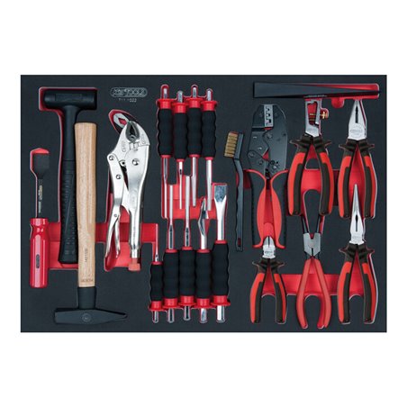 KS Tools SCS Zangen- und Meißel-Satz, 22-teilig in 1/1 Systemeinlage