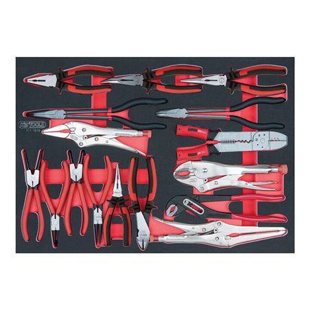 KS Tools SCS Universal-Werkzeug-Satz, 16-teilig in 1/1 Systemeinlage