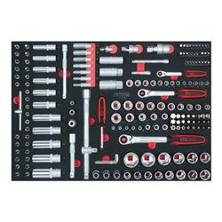 KS Tools SCS 1/4'+3/8'+1/2' Steckschlüssel-Satz, 180-teilig in 1/1 Systemeinlage