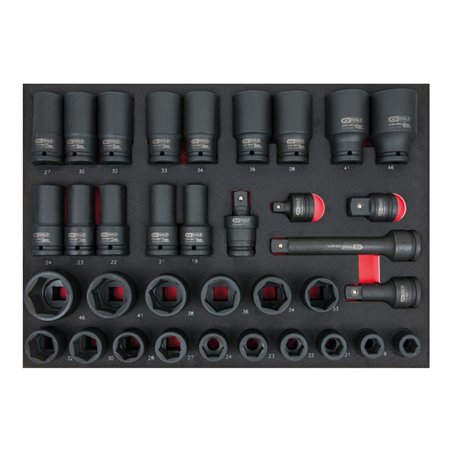 KS Tools SCS Kraft-Steckschlüssel-Satz, 35-teilig, 3/4' in 1/1 Systemeinlage