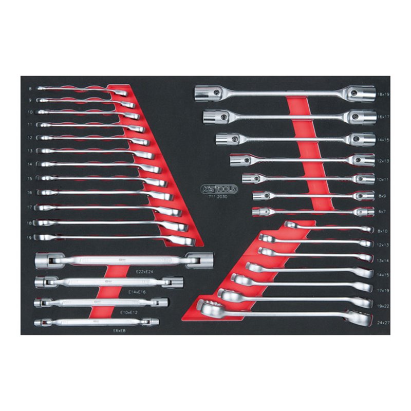 KS Tools SCS Schlüssel-Satz, 30-teilig in 1/1 Systemeinlage