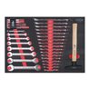 KS Tools SCS Schlüssel- und Hammer-Satz, metrisch, 31-teilig in 1/1 Systemeinlage