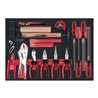 KS Tools SCS Zangen-, Hammer- und Feilen-Satz, 17-teilig in 1/1 Systemeinlage