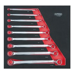 KS Tools SCS CLASSIC Doppel-Ringschlüssel-Satz, 9-teilig in 2/3 Systemeinlage