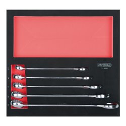 KS Tools SCS Ringmaulschlüssel-Satz, abgewinkelt, 5-teilig in 2/3 Systemeinlage