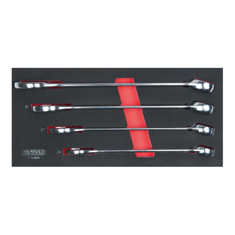 KS Tools SCS Ringmaulschlüssel-Satz, 4-teilig in 1/3 Systemeinlage