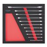 KS Tools SCS Doppel-Ringschlüssel-Satz, 11-teilig in 2/3 Systemeinlage