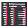 KS Tools SCS 1/2' Bit-Stecknuss-Satz, 29-teilig in 2/3 Systemeinlage