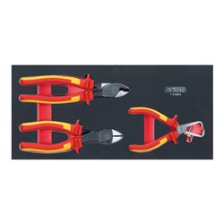 KS Tools SCS Isolierter Zangen-Satz, 3-teilig in 1/3 Systemeinlage