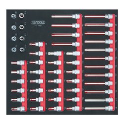 KS Tools SCS 3/8' Steckschlüssel-Satz, 49-teilig in 2/3 Systemeinlage