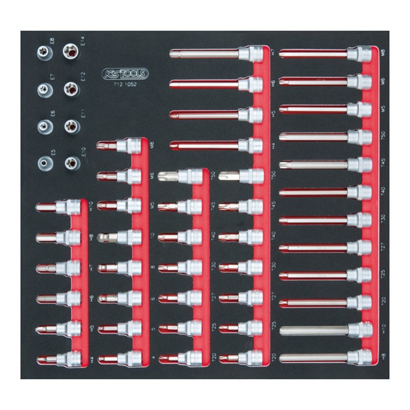 KS Tools SCS 3/8' Steckschlüssel-Satz, 49-teilig in 2/3 Systemeinlage