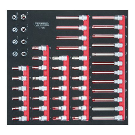 KS Tools SCS 3/8' Steckschlüssel-Satz, 49-teilig in 2/3 Systemeinlage