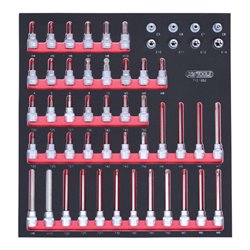 KS Tools SCS 3/8' Steckschlüssel-Satz, 49-teilig in 2/3 Systemeinlage