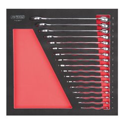 KS Tools SCS Ringmaulschlüssel-Satz, 17-teilig in 2/3 Systemeinlage