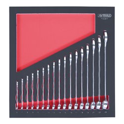 KS Tools SCS Ringmaulschlüssel-Satz, 17-teilig in 2/3 Systemeinlage