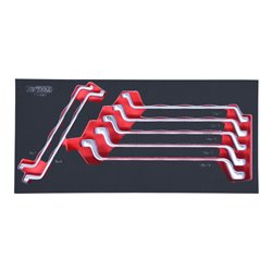 KS Tools SCS Doppel-Ringschlüssel-Satz, 7-teilig in 1/3 Systemeinlage